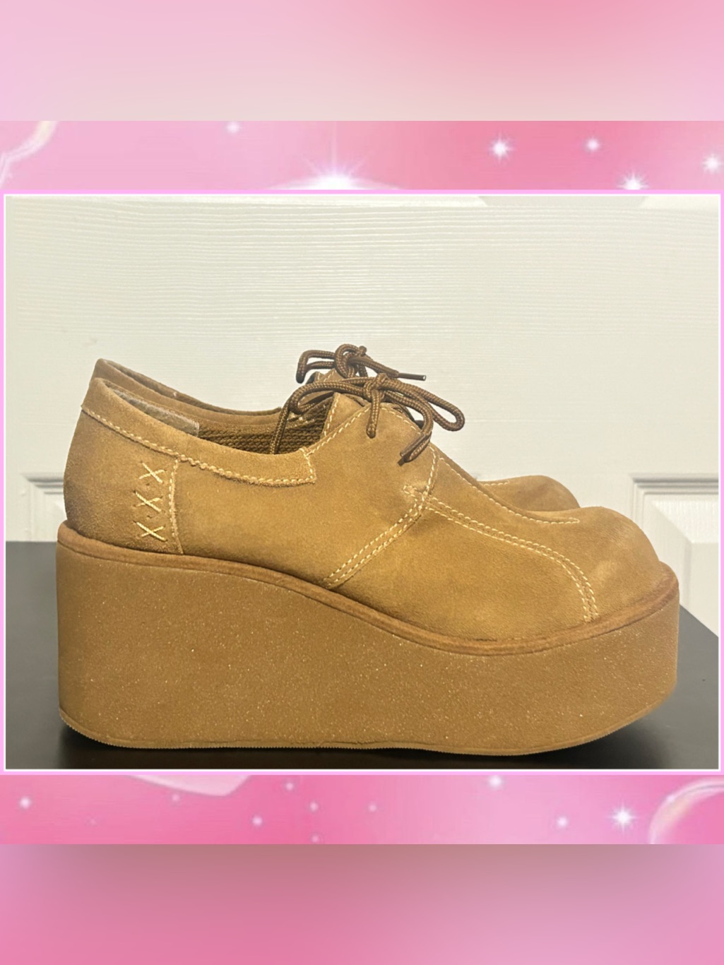 Vintage 90s Chunky Suede Platforms